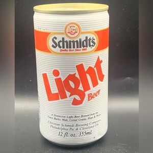 Vintage Beer Can Schmidts Light Beer Pull Tab Empty Aluminum Can